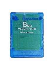 Sony Playstation 2 (PS2) 8MB Memory Card Clear Blue [Loose Game/System/Item]